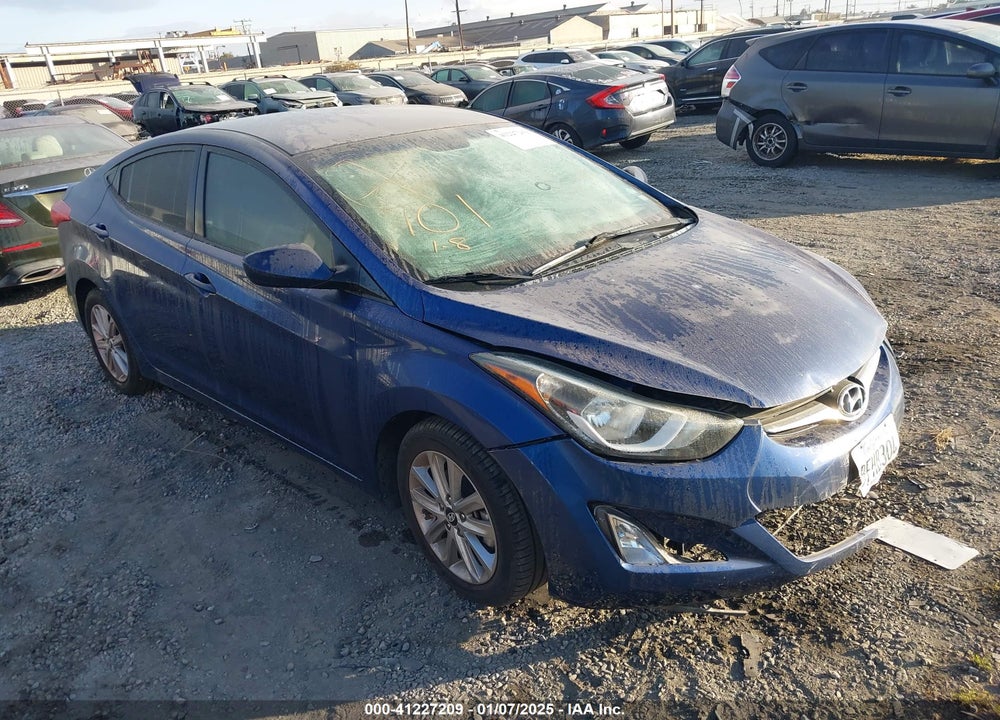 2016 HYUNDAI ELANTRA SE VIN: 5NPDH4AE2GH703852