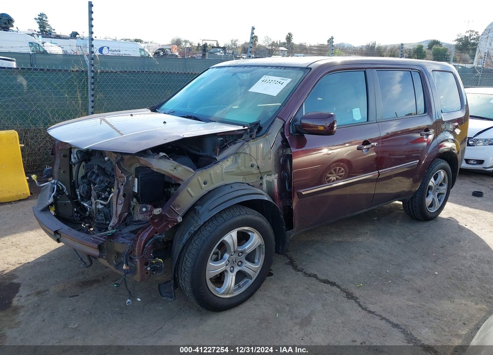 2013 HONDA PILOT EX VIN: 5FNYF4H4XDB083931