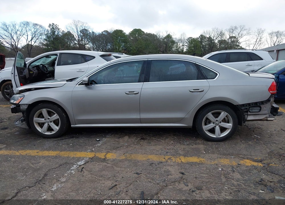 2013 VOLKSWAGEN PASSAT VIN: 1VWBN7A31DC002093