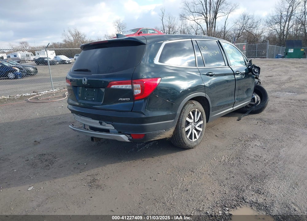 2021 HONDA PILOT AWD EX-L VIN: 5FNYF6H51MB004537