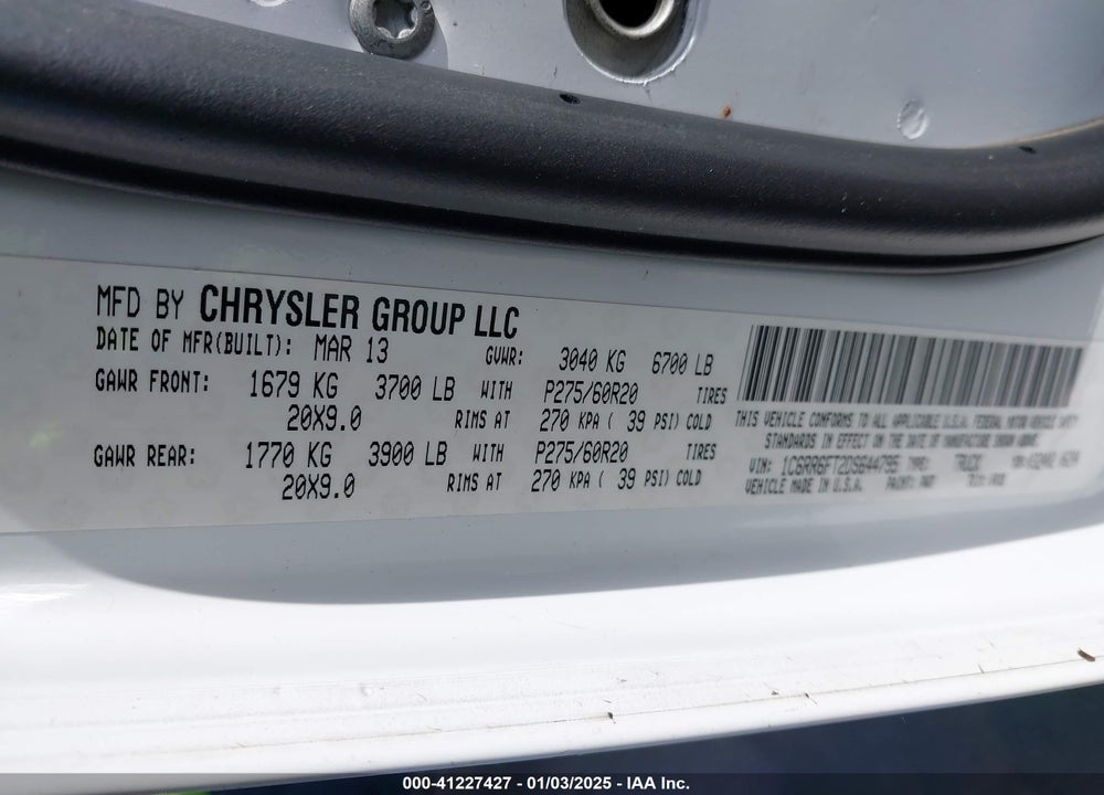 2013 RAM 1500 EXPRESS VIN: 1C6RR6FT2DS644795
