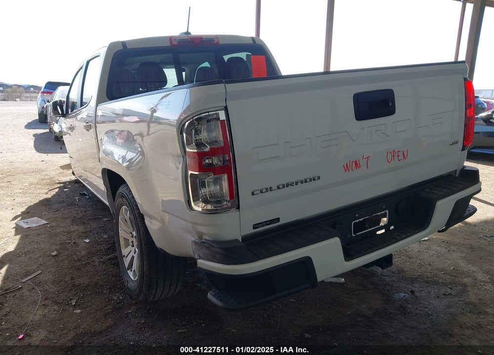 2022 CHEVROLET COLORADO VIN: 1GCGTCENXN1284315