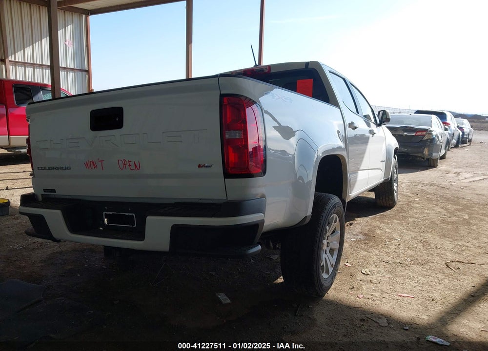 2022 CHEVROLET COLORADO VIN: 1GCGTCENXN1284315