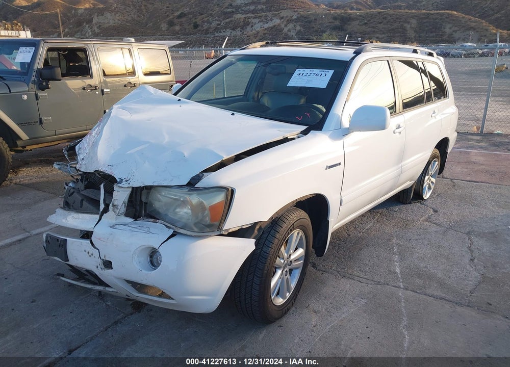 2006 TOYOTA HIGHLANDER HYBRID LIMITED V6 VIN: JTEEW21AX60005444