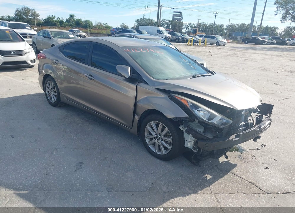 2014 HYUNDAI ELANTRA SE VIN: 5NPDH4AE8EH538662