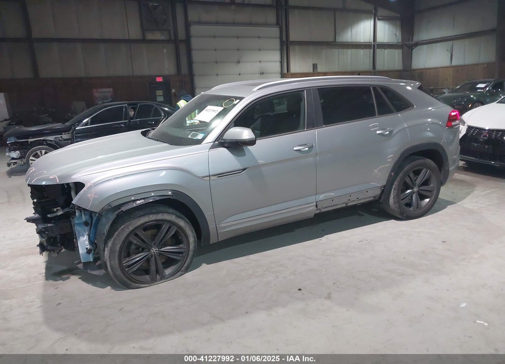 2021 VOLKSWAGEN ATLAS CROSS SPORT 3.6L V6 SE W/TECHNOLOGY R-LINE VIN: 1V2RE2CA4MC205543