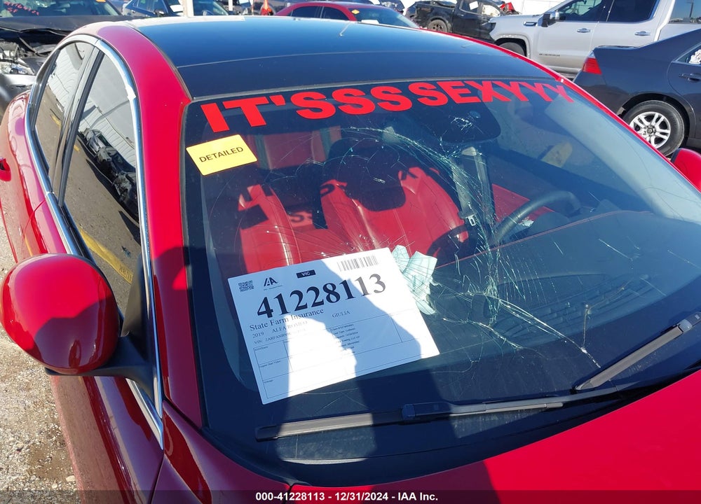 2019 ALFA ROMEO GIULIA VIN: ZARFANBN9K7618754