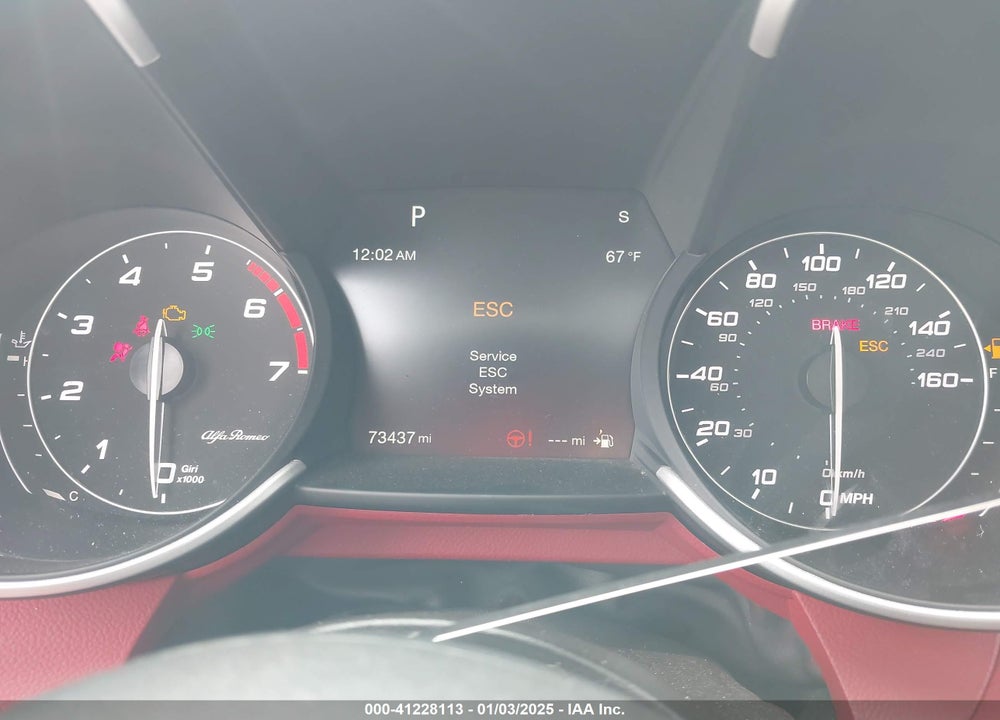 2019 ALFA ROMEO GIULIA VIN: ZARFANBN9K7618754