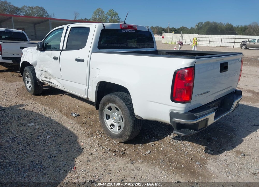 2022 CHEVROLET COLORADO 2WD SHORT BOX WT VIN: 1GCGSBEA1N1311086