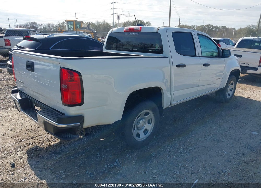 2022 CHEVROLET COLORADO 2WD SHORT BOX WT VIN: 1GCGSBEA1N1311086