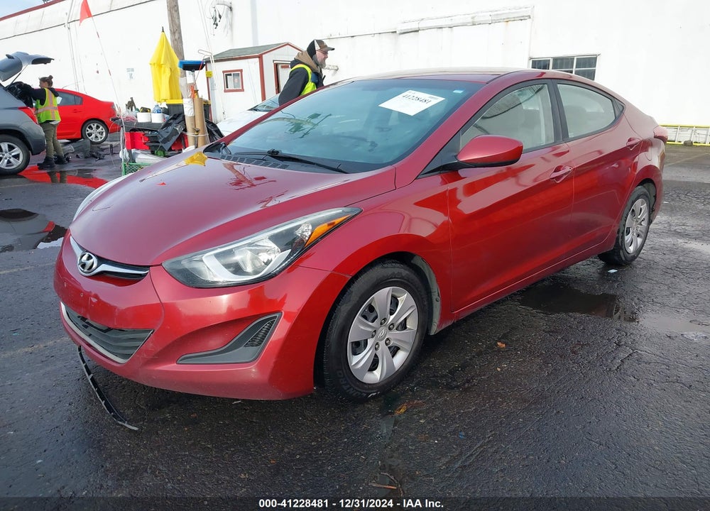 2016 HYUNDAI ELANTRA VIN: 5NPDH4AE3GH702211
