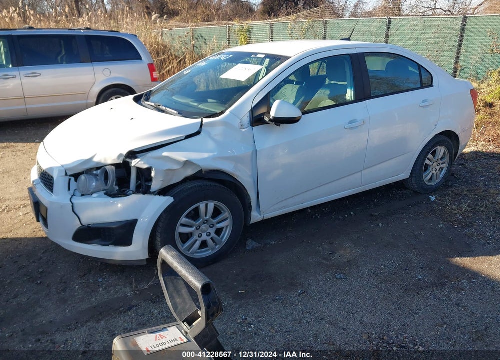 2012 CHEVROLET SONIC VIN: 1G1JA5SH4C4208955