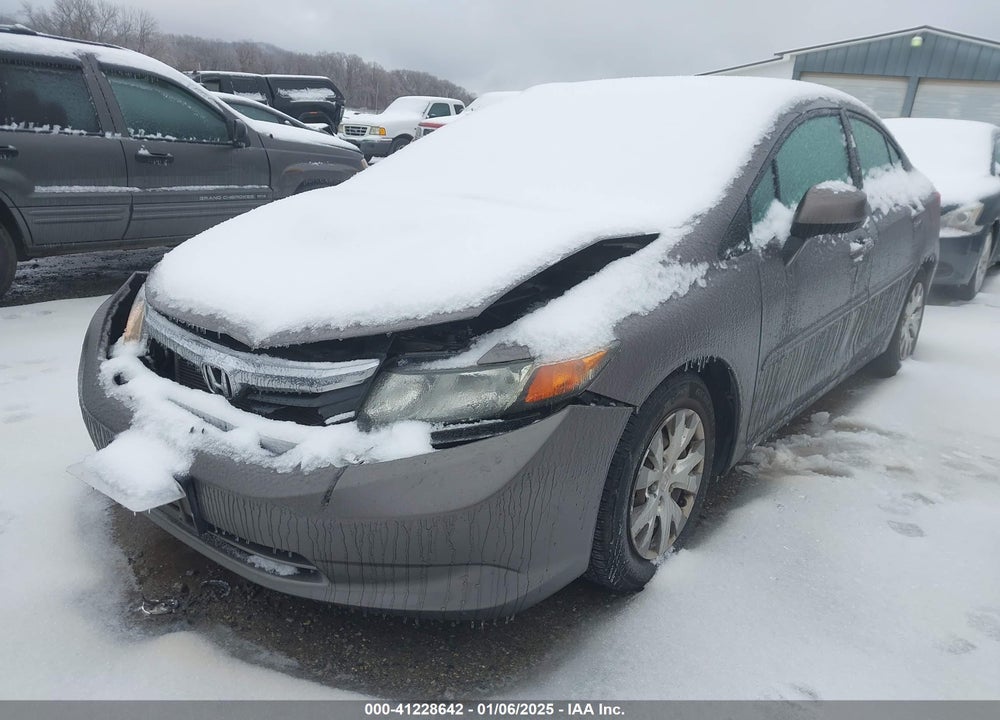 2012 HONDA CIVIC SDN LX VIN: 19XFB2F58CE044052