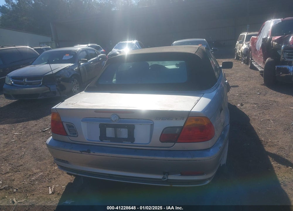 2001 BMW 325CI VIN: WBABS33441JY56722