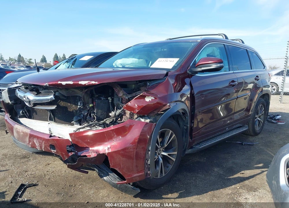 2016 TOYOTA HIGHLANDER XLE V6 VIN: 5TDKKRFH6GS157799