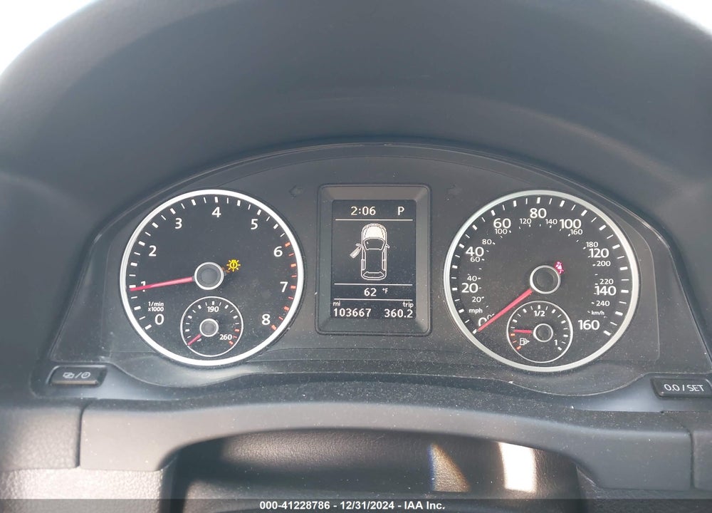 2014 VOLKSWAGEN TIGUAN SE VIN: WVGBV3AX7EW536614