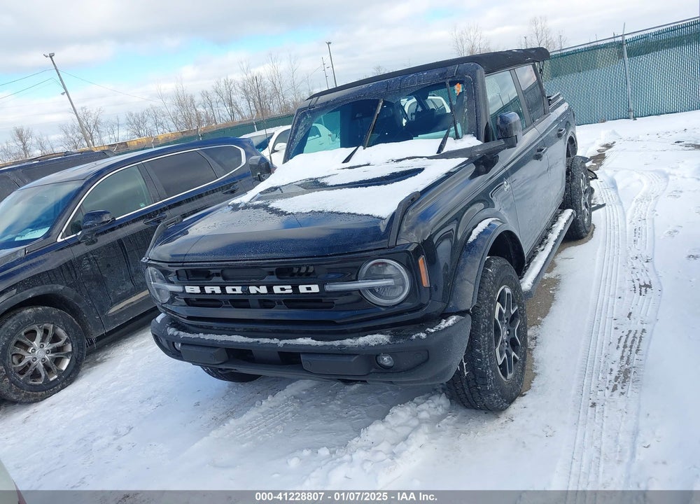 2022 FORD BRONCO BIG BEND/BLACK DIAMOND/OUTER BANKS VIN: 1FMDE5BH2NLB89531
