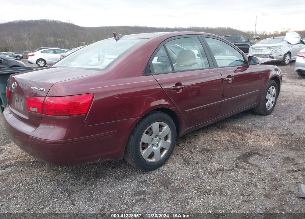 2009 HYUNDAI SONATA GLS VIN: 5NPET46C59H406698