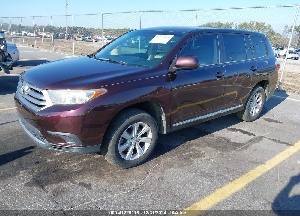 2013 TOYOTA HIGHLANDER VIN: 5TDZA3EH8DS041483