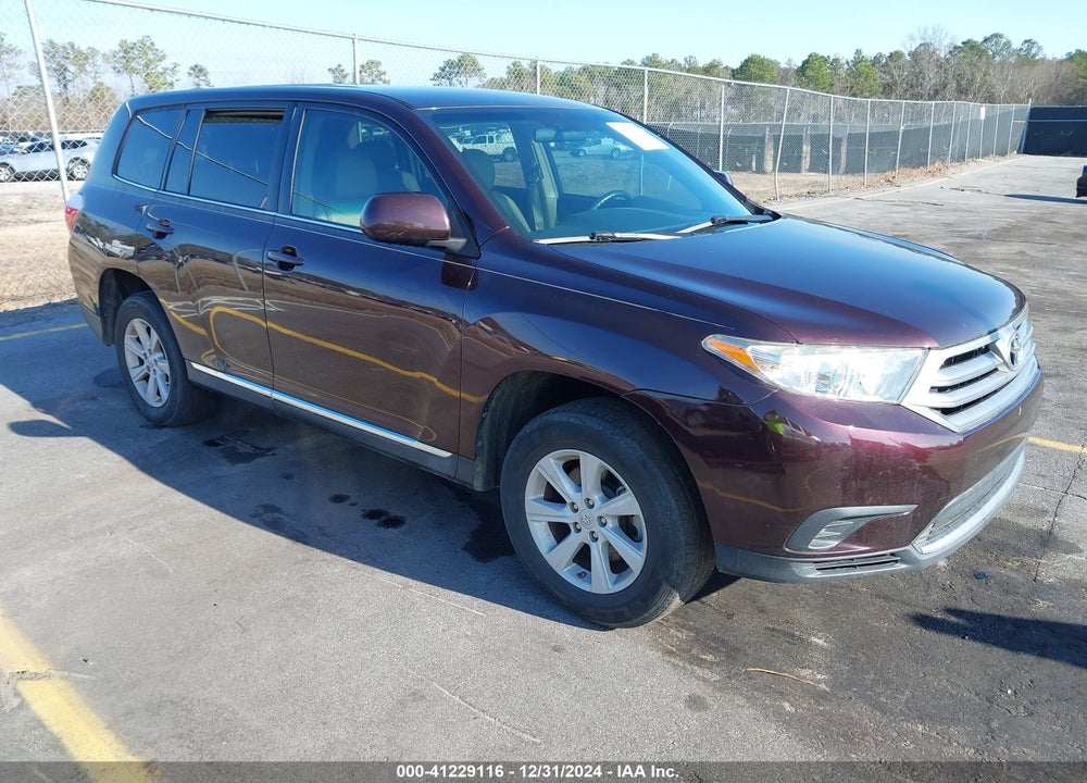 2013 TOYOTA HIGHLANDER VIN: 5TDZA3EH8DS041483