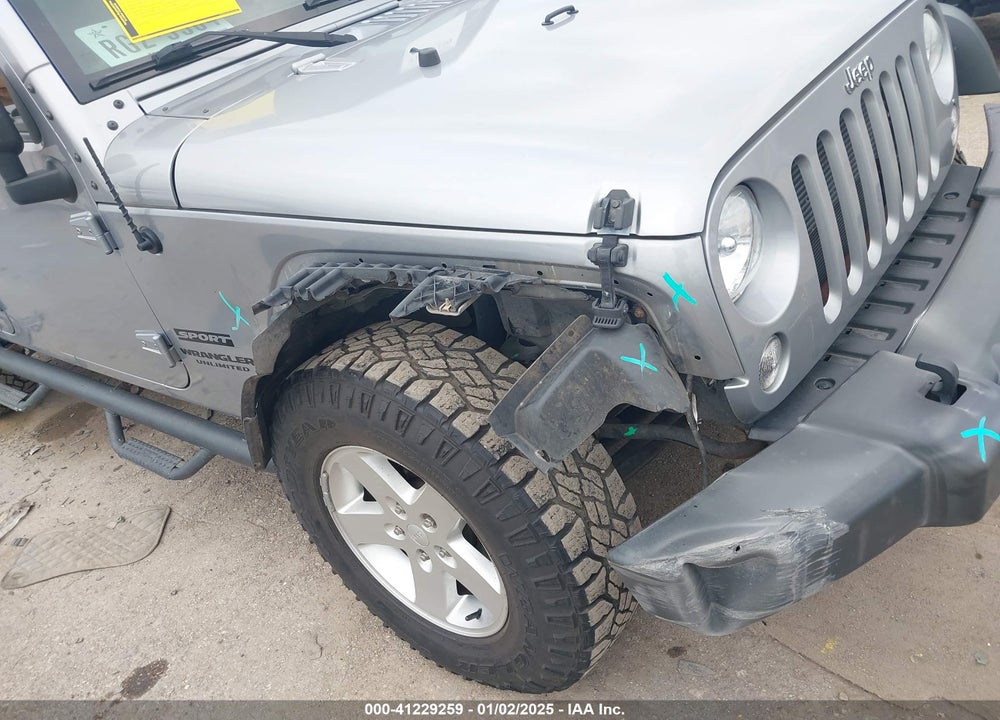 2016 JEEP WRANGLER UNLIMITED SPORT VIN: 1C4BJWDG9GL171211