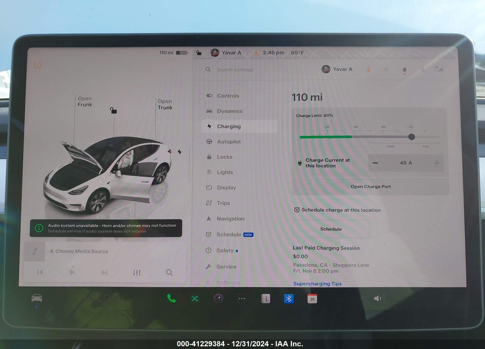 2023 TESLA MODEL Y AWD/LONG RANGE DUAL MOTOR ALL-WHEEL DRIVE VIN: 7SAYGDEE4PF638549