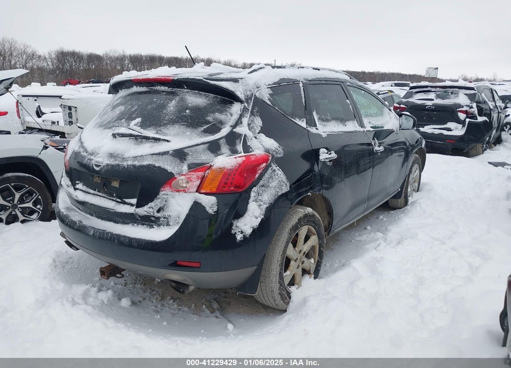 2009 NISSAN MURANO SL VIN: JN8AZ18W99W130754