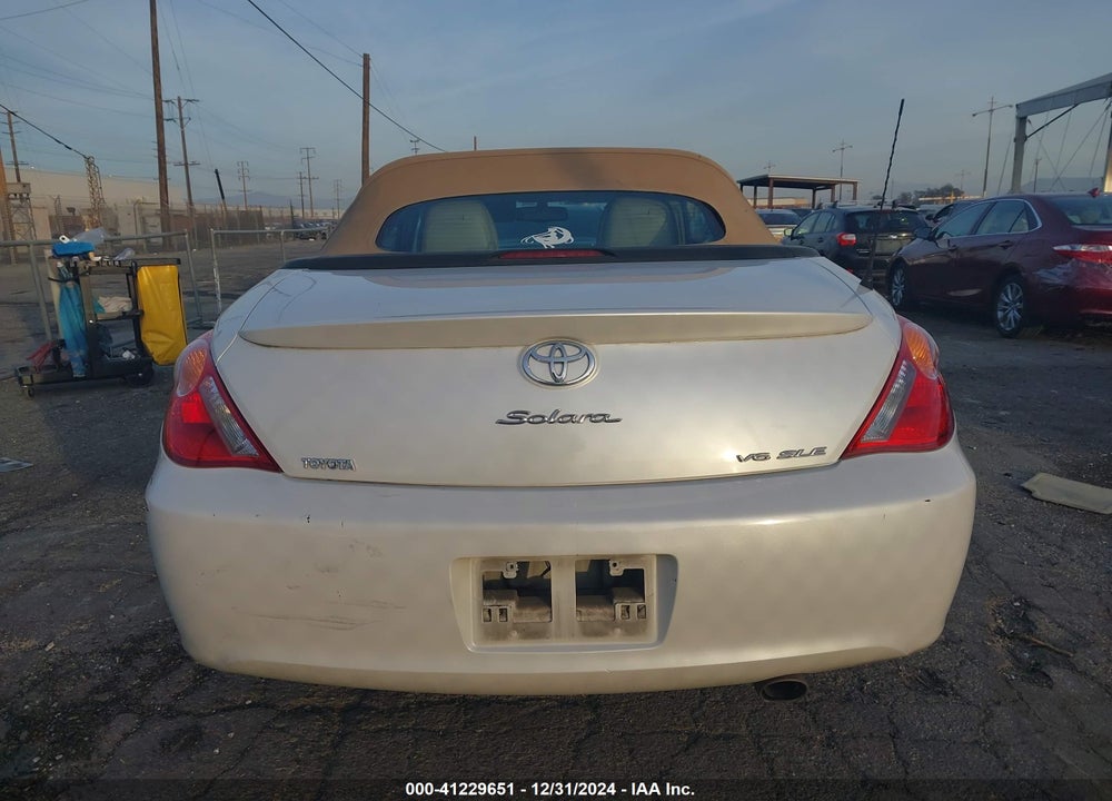 2006 TOYOTA CAMRY SOLARA SLE VIN: 4T1FA38P56U103468