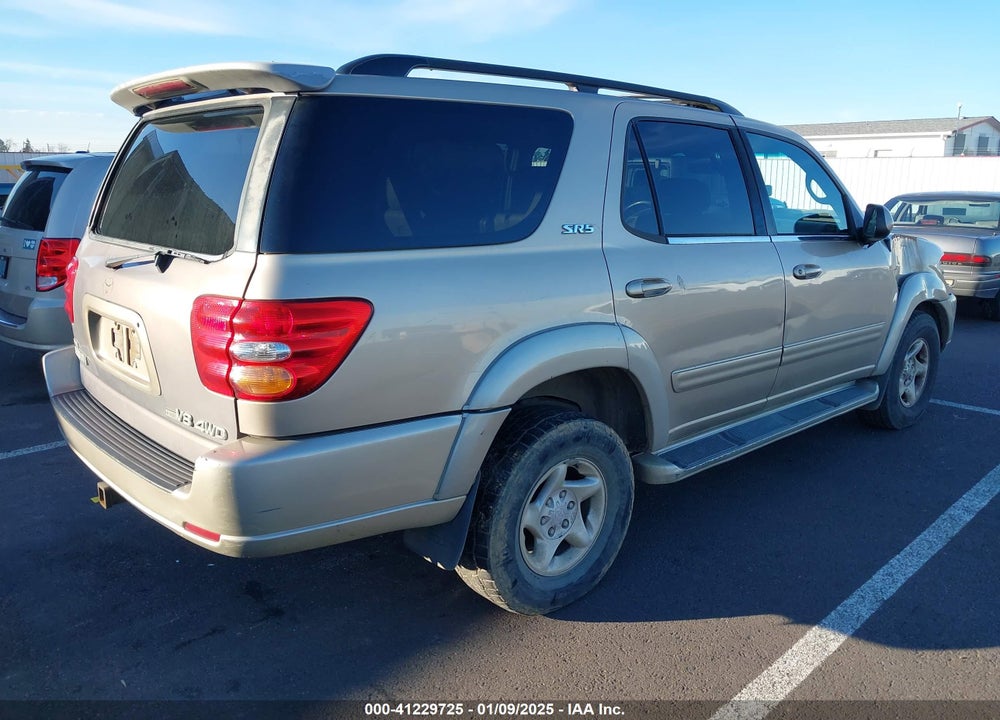 2001 TOYOTA SEQUOIA SR5 V8 VIN: 5TDBT44A11S022985