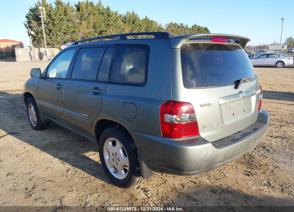 2006 TOYOTA HIGHLANDER LIMITED V6 VIN: JTEEP21A960164646