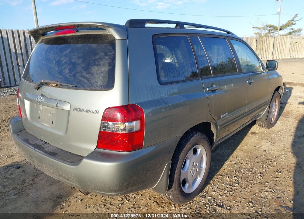 2006 TOYOTA HIGHLANDER LIMITED V6 VIN: JTEEP21A960164646