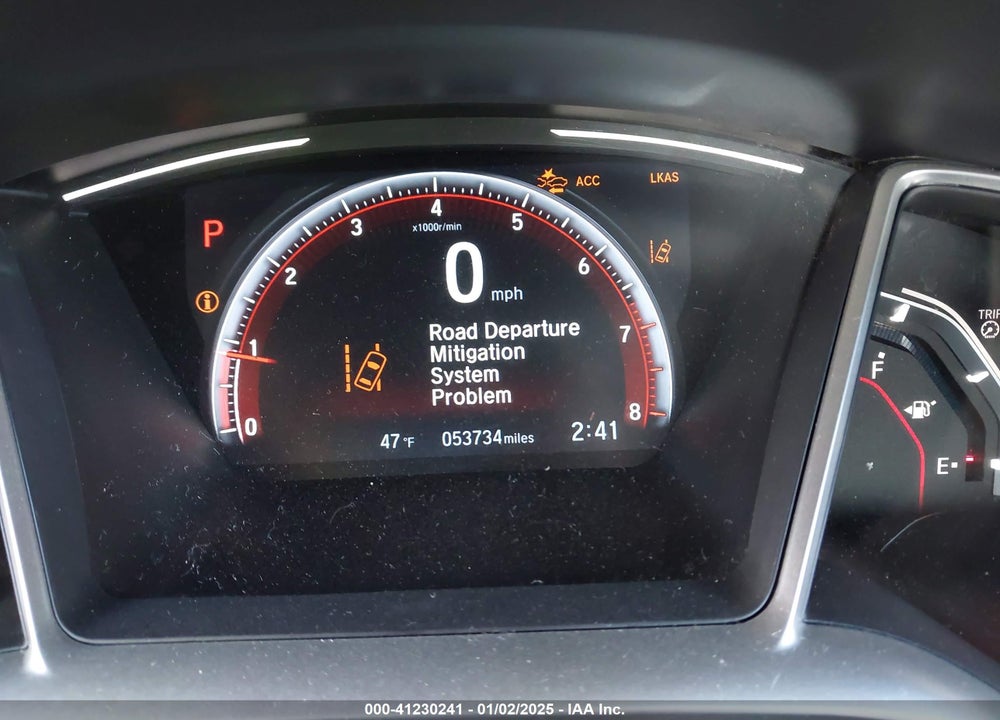 2019 HONDA CIVIC VIN: 2HGFC2F81KH569949