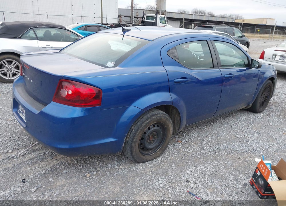 2012 DODGE AVENGER SE VIN: 1C3CDZAB1CN184141