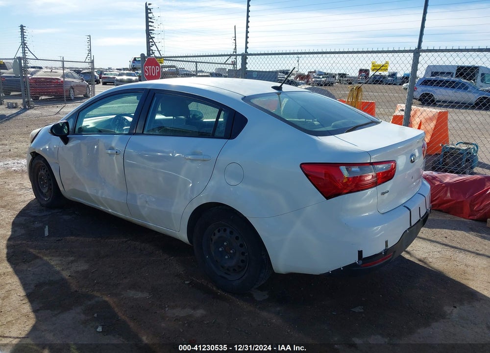 2013 KIA RIO LX VIN: KNADM4A39D6305504