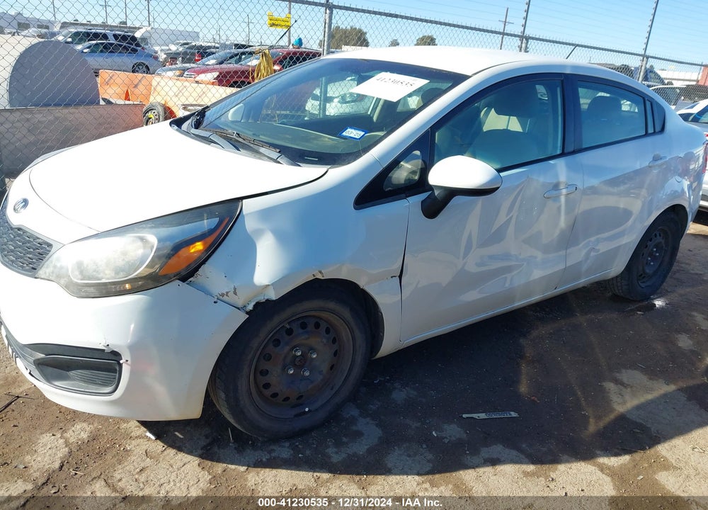 2013 KIA RIO LX VIN: KNADM4A39D6305504