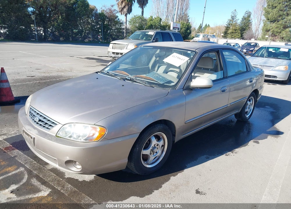 2002 KIA SPECTRA LS VIN: KNAFB121025134333