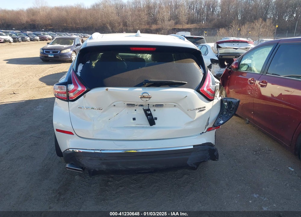 2016 NISSAN MURANO PLATINUM VIN: 5N1AZ2MH1GN144560