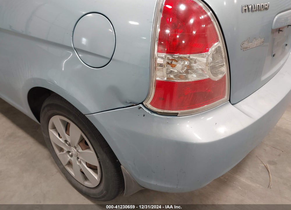 2008 HYUNDAI ACCENT GS VIN: KMHCM36C18U079909