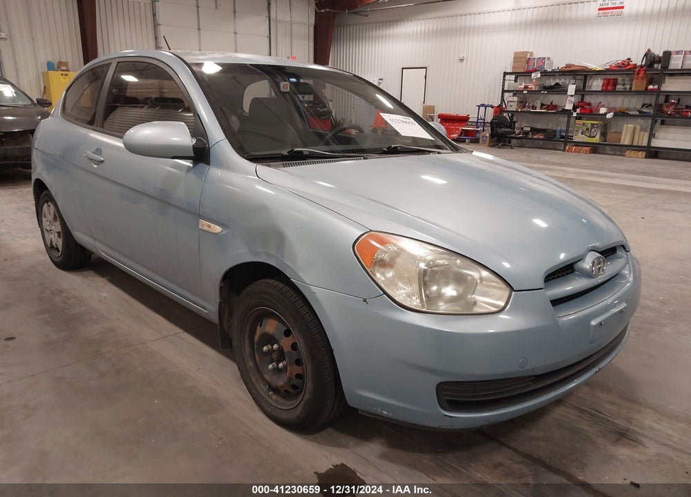 2008 HYUNDAI ACCENT GS VIN: KMHCM36C18U079909