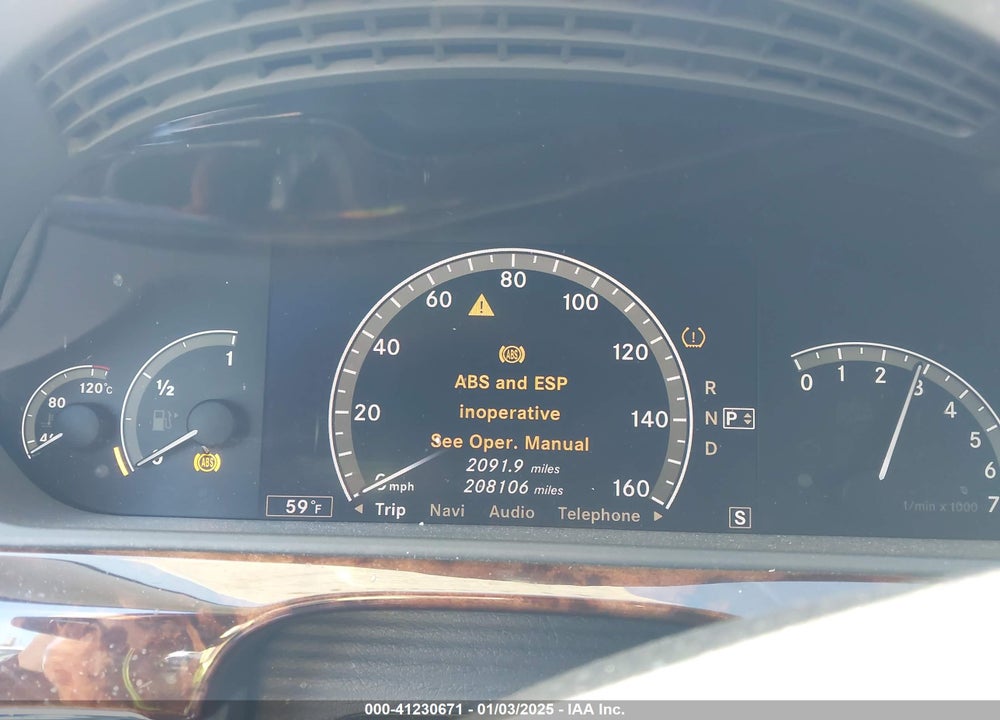 2007 MERCEDES-BENZ S 550 VIN: WDDNG71XX7A097675