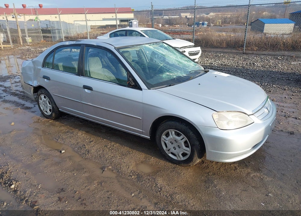 2001 HONDA CIVIC LX VIN: 1HGES16591L013839