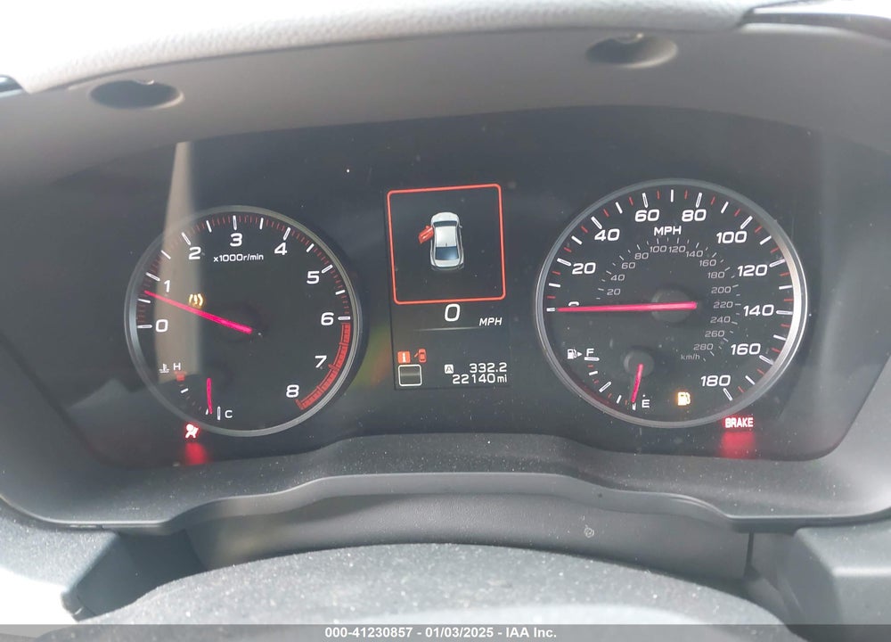 2022 SUBARU WRX PREMIUM VIN: JF1VBAF61N9033356