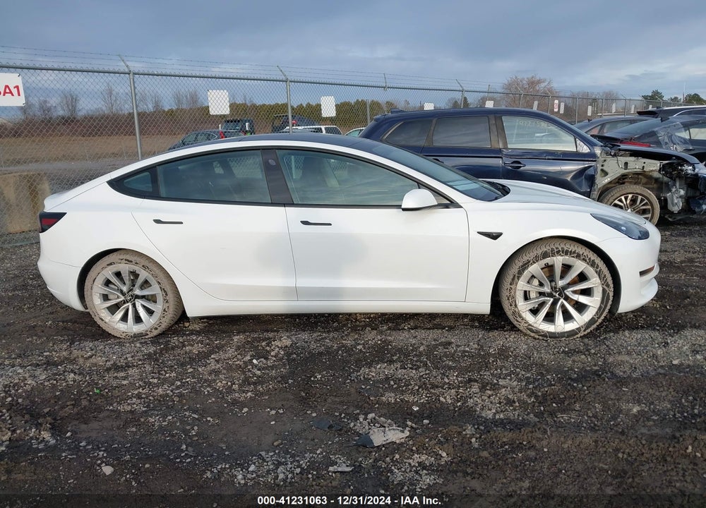 2022 TESLA MODEL 3 VIN: 5YJ3E1EB8NF288938