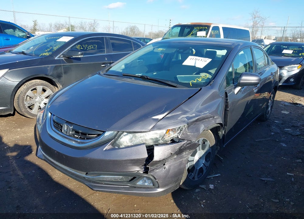 2014 HONDA CIVIC HYBRID VIN: 19XFB4F2XEE001918