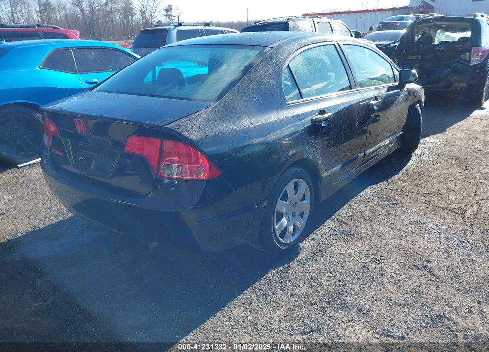 2007 HONDA CIVIC LX VIN: 1HGFA16597L018796