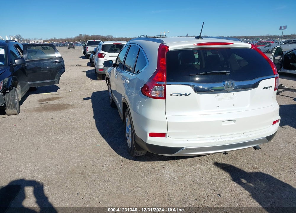 2015 HONDA CR-V EX-L VIN: 5J6RM4H78FL013438