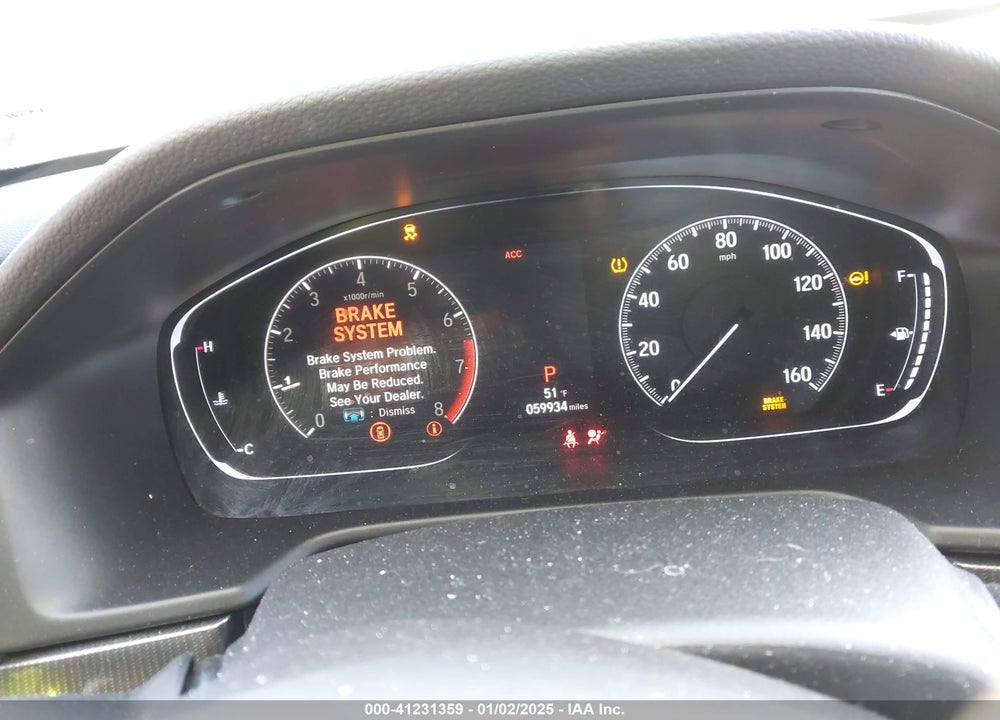 2019 HONDA ACCORD VIN: 1HGCV1F39KA007131