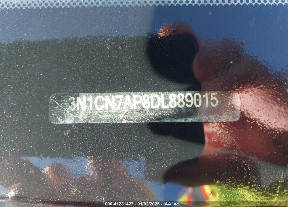 2013 NISSAN VERSA VIN: 3N1CN7AP8DL889015