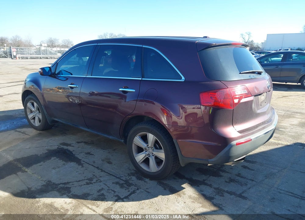 2011 ACURA MDX VIN: 2HNYD2H29BH505150