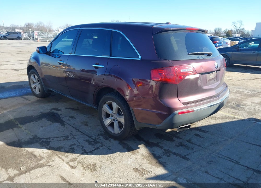 2011 ACURA MDX VIN: 2HNYD2H29BH505150